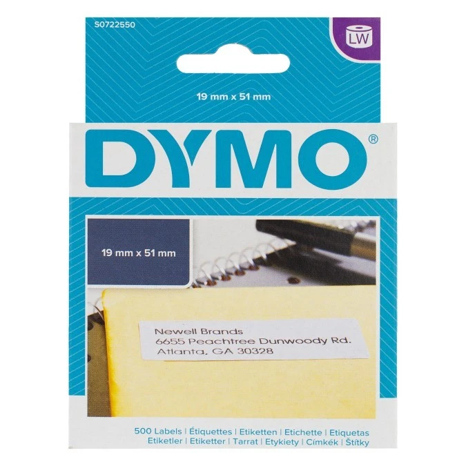 Etykieta do drukarek 19x51mm biała S0722550 /1rolka‑500szt./