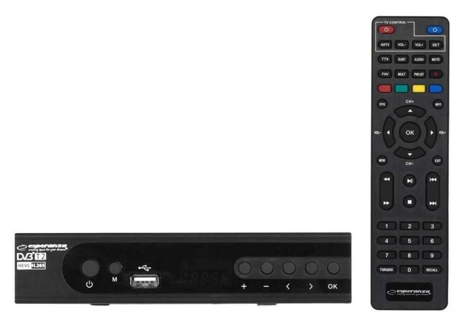 ESPERANZA TUNER DVB‑T2 H.265/HEVC EV106P
