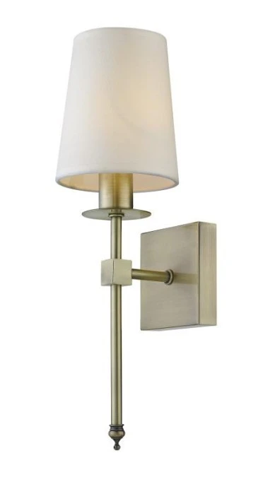 Elegancki kinkiet CASOLI z abażurem do sypialni LP‑2118/1W patyna Light Prestige