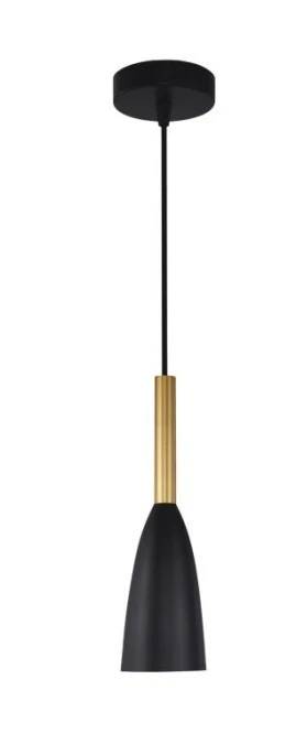 Elegancka lampa wisząca SOLIN złoto czarna do salonu nad stolik LP‑181/1P BK/GD Light Prestige