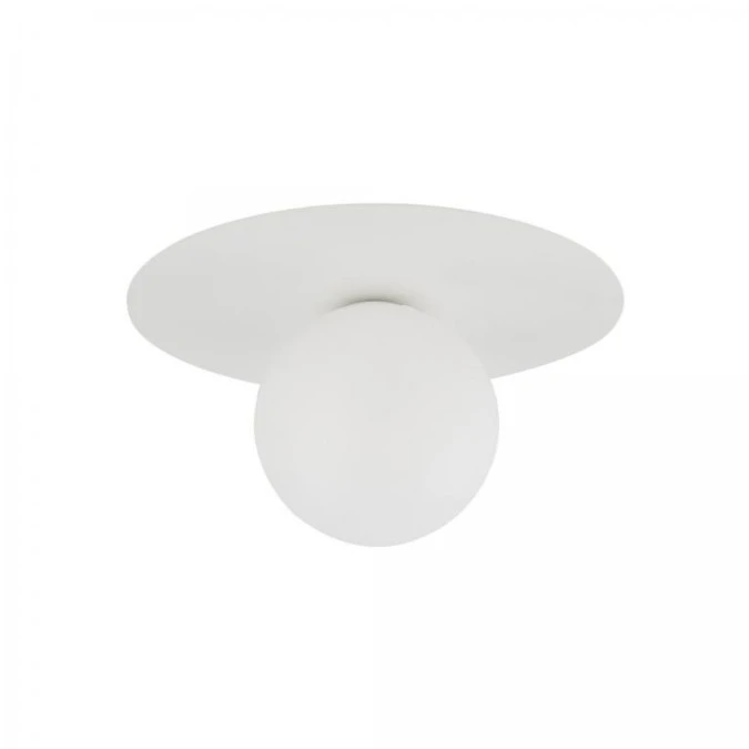 Elegancki kinkiet ścienny z białym szklanym kloszem PIXI WHITE G9 10227 TK Lighting