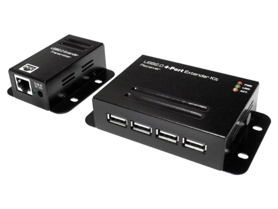 Extender USB B/USB A x4 o długości 50m, Eth:5e,6 UA0252