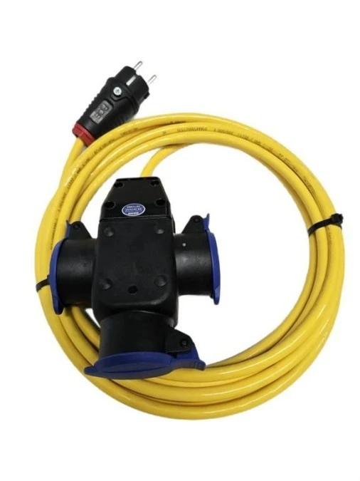 EXTREME Przedłużacz 3×1,5 PUR H07BQ‑F 30m 3‑fach 134630