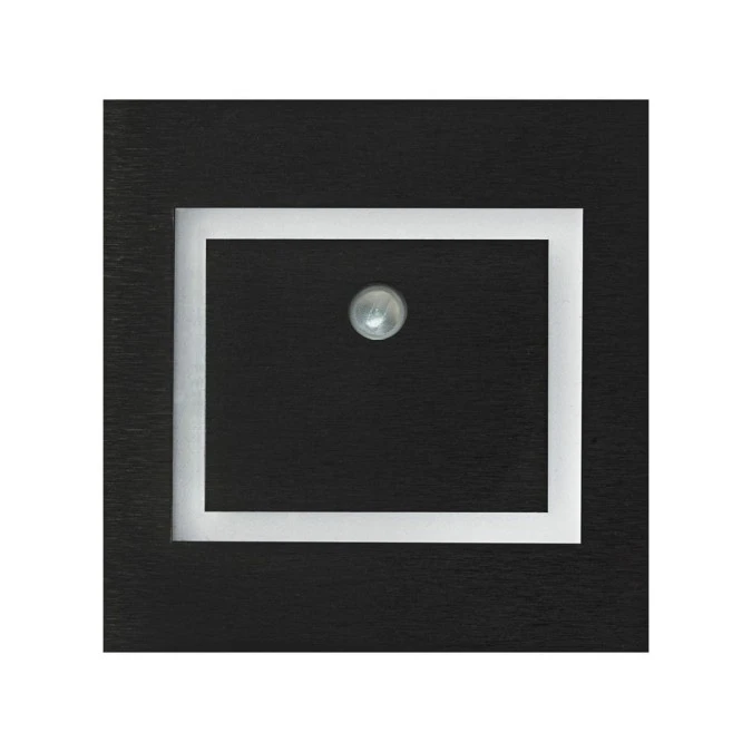 EVRA BLACK Barwa Ciepła 3000K. PIR. 12V EKS6902 Milagro
