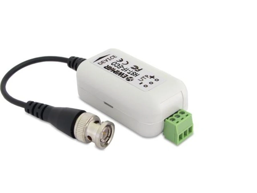 EWIMAR HST‑1F‑ECO Separator galwaniczny i konwerter UTP do systemów AHD, HD‑CVI, HD‑TVI
