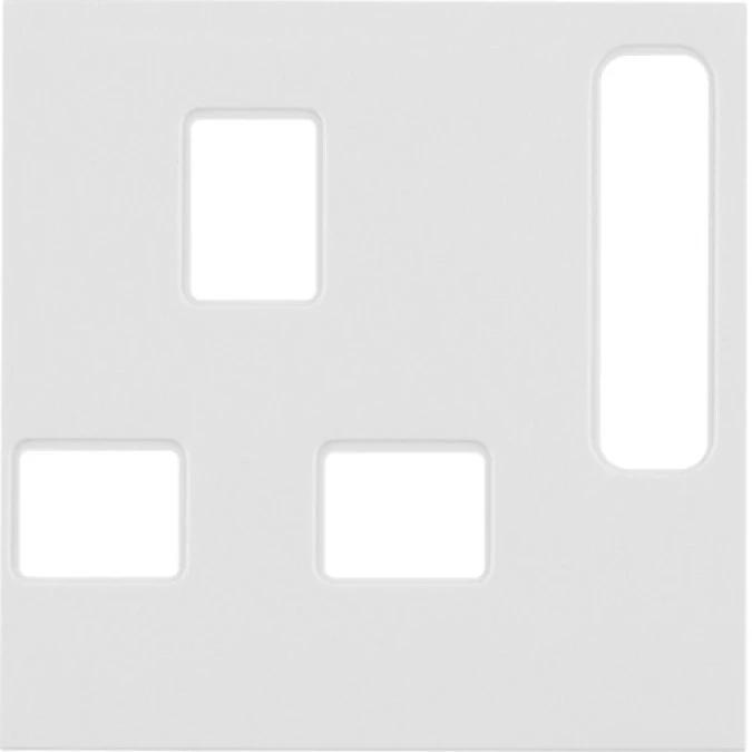 Element centralny do gniazda brytyjskiego biały połysk B.Kwadrat 3313078989