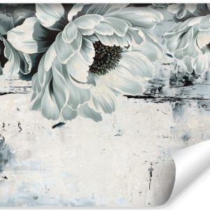 Fototapeta Duże Abstrakcyjne Kwiaty Na Betonie 400x280cm 320172 Fototapeta Duże Abstrakcyjne Kwiaty Na Betonie 400x280cm 320172