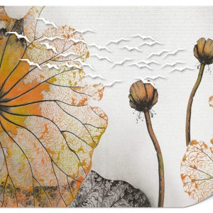 Fototapeta Duże pomarańczowe abstrakcyjne liście 150x105cm 985803 Fototapeta Duże pomarańczowe abstrakcyjne liście 150x105cm 985803