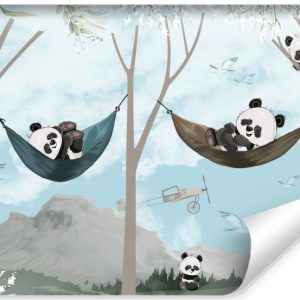 Fototapeta Dziecięca Bajkowe Pandy 300x210cm 173669 Fototapeta Dziecięca Bajkowe Pandy 300x210cm 173669