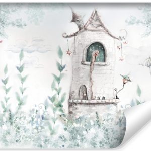 Fototapeta Dziecięca Królewna W Wieży 90x60cm 309682 Fototapeta Dziecięca Królewna W Wieży 90x60cm 309682