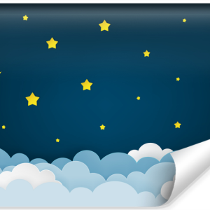Fototapeta Dziecięca NIEBO Księżyc Gwiazdy Noc 90x60cm 268422 Fototapeta Dziecięca NIEBO Księżyc Gwiazdy Noc 90x60cm 268422