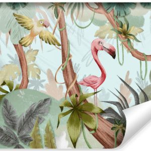Fototapeta Dziecięca Ptaki w tropikalnej dżungli 104×70.5cm 311215