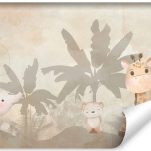 Fototapeta Dziecięca Urocze Dzikie Zwierzęta 208x146cm 218140 Fototapeta Dziecięca Urocze Dzikie Zwierzęta 208x146cm 218140