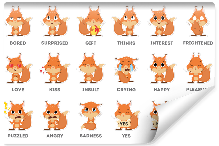 Fototapeta Dziecięca WIEWIÓRKI Zwierzątka 416x290cm 268566