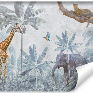 Fototapeta Dzikie Zwierzęta W Dżungli 152.5x104cm 319313 Fototapeta Dzikie Zwierzęta W Dżungli 152.5x104cm 319313