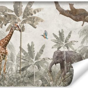 Fototapeta Dzikie Zwierzęta W Dżungli 300x210cm 319360 Fototapeta Dzikie Zwierzęta W Dżungli 300x210cm 319360