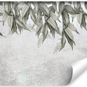 Fototapeta Egzotyczne LIŚCIE Beton Natura 405x270cm 243851