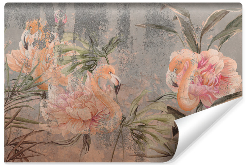 Fototapeta Flamingi Na Betonie 416x290cm 314631