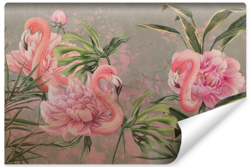 Fototapeta Flamingi Na Betonie 450x300cm 314630