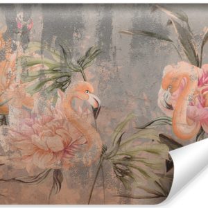 Fototapeta Flamingi Na Betonie 450x300cm 314610 Fototapeta Flamingi Na Betonie 450x300cm 314610