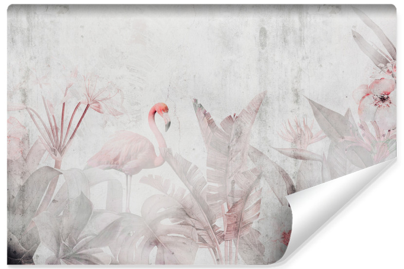 Fototapeta Flamingi Na Betonie 90x60cm 319655