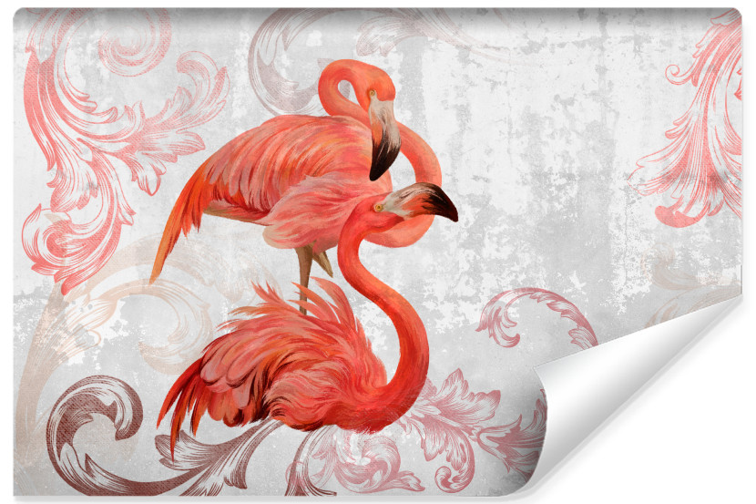 Fototapeta Flamingi Na Betonie Mural 405x270cm 172941