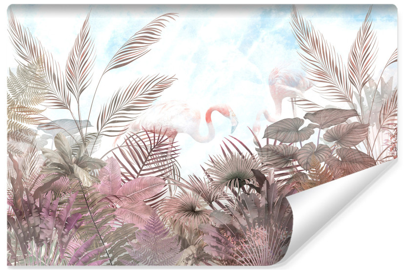 Fototapeta Flamingi ROŚLINY Natura Niebo 208x146cm 244673