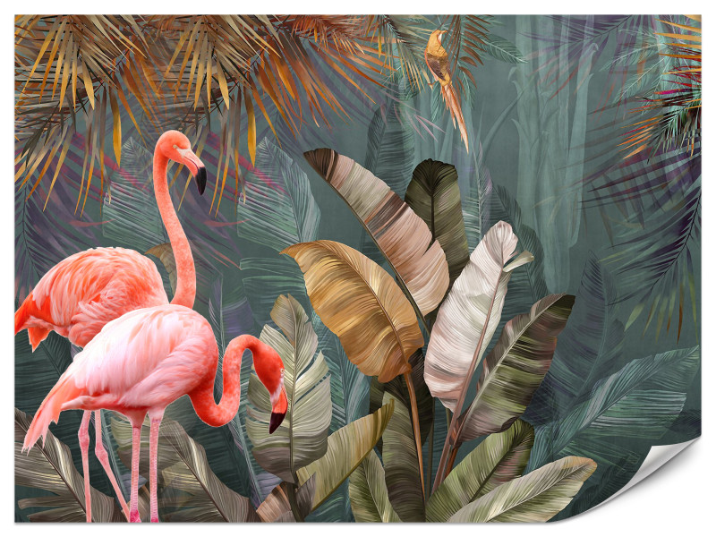 Fototapeta Flamingi w dżungli 450x315cm 985744