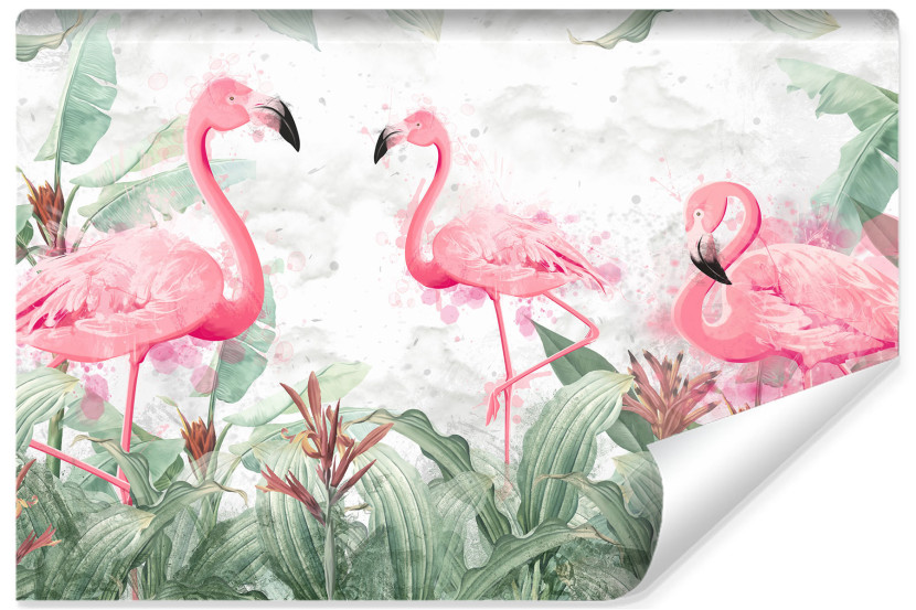 Fototapeta Flamingi W Stylu Boho 208x146cm 250551