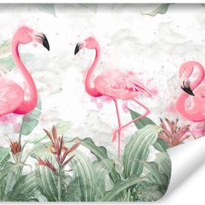 Fototapeta Flamingi W Stylu Boho 90x60cm 250549 Fototapeta Flamingi W Stylu Boho 90x60cm 250549
