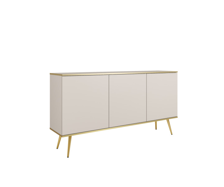Komoda ORINO 160 cm kolor beż ze złotymi detalami/złote nóżki 560842