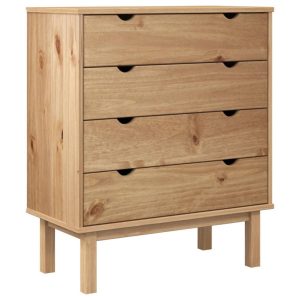 Komoda OTTA, 76,5×39,5×90 cm, lite drewno sosnowe 466082 Komoda OTTA, 76,5×39,5×90 cm, lite drewno sosnowe 466082