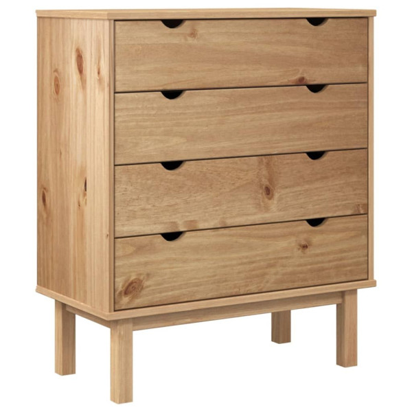 Komoda OTTA, 76,5x39,5x90 cm, lite drewno sosnowe 466082