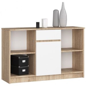 Komoda otwarta, drzwi, szuflada, ELIO, 120x40x77, sonoma | TYLETEGOTU 988866 Komoda otwarta, drzwi, szuflada, ELIO, 120x40x77, sonoma | TYLETEGOTU 988866
