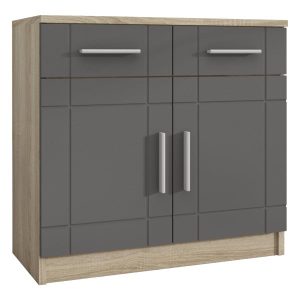 Komoda PARI 2D dąb sonoma / grafit 244297