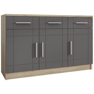 Komoda PARI 3D dąb sonoma / grafit 244600