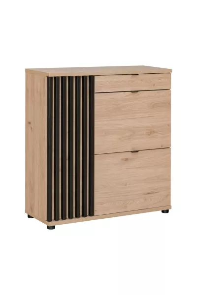 Komoda PEDRO 90 hickory jackson/czarna 381676