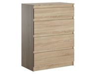 Komoda Pojemna Pari 4 Szuflady Dąb Sonoma 70 CM Sonoma 337480 Komoda Pojemna Pari 4 Szuflady Dąb Sonoma 70 CM Sonoma 337480