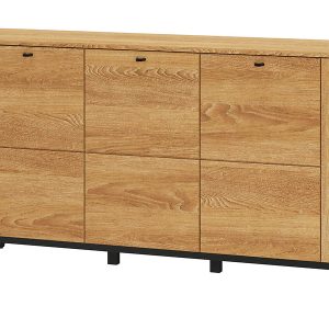 Komoda Porto 46 masyw dąb złoty/czarny mat 139905 Komoda Porto 46 masyw dąb złoty/czarny mat 139905