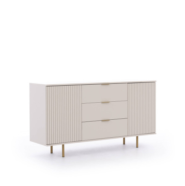 Komoda Prestige K2D3SZ szufladami i metalowymi nóżkami 239539