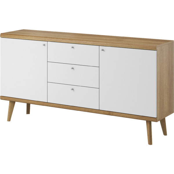 Komoda PRIME 08 dąb riviera / biały 246657
