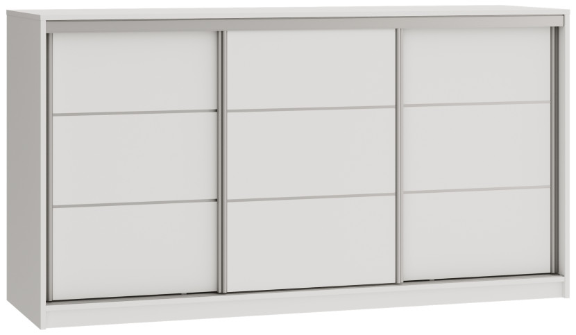 Komoda przesuwna 180 cm z szufladami i drążkiem TOP biała 701809