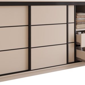 Komoda przesuwna z szufladami 180 cm LOFT beż piaskowy 702261