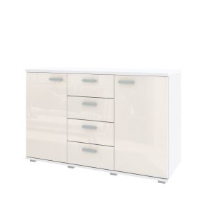 Komoda R2-120 z szufladami – beżowy połysk 963426 Komoda R2-120 z szufladami – beżowy połysk 963426