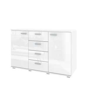 Komoda R2-120 z szufladami – biały połysk 963378 Komoda R2-120 z szufladami – biały połysk 963378