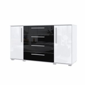 Komoda R2 160 czarno-biały połysk 963396 Komoda R2 160 czarno-biały połysk 963396