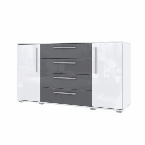 Komoda R2 160 grafitowo-biały połysk 963393 Komoda R2 160 grafitowo-biały połysk 963393