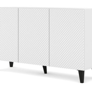 Komoda Ravenna C 150 cm 3D frez biały połysk 240496 Komoda Ravenna C 150 cm 3D frez biały połysk 240496