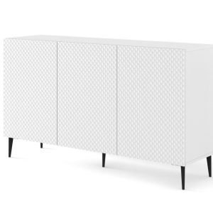 Komoda Ravenna C 150 cm 3D frez biały połysk 240483 Komoda Ravenna C 150 cm 3D frez biały połysk 240483