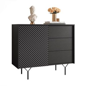 Komoda RICHMOND z szufladami czarna 220907 Komoda RICHMOND z szufladami czarna 220907